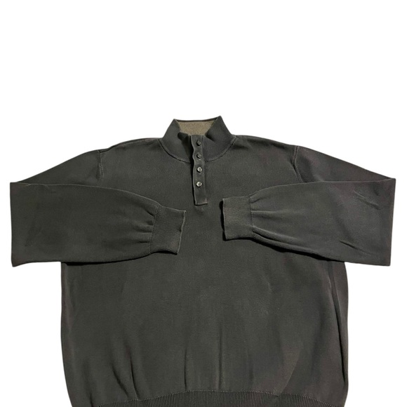 Van Heusen Studio Men’s Quarter-Zip Button Combo Pullover – Size Large - Picture 9 of 10